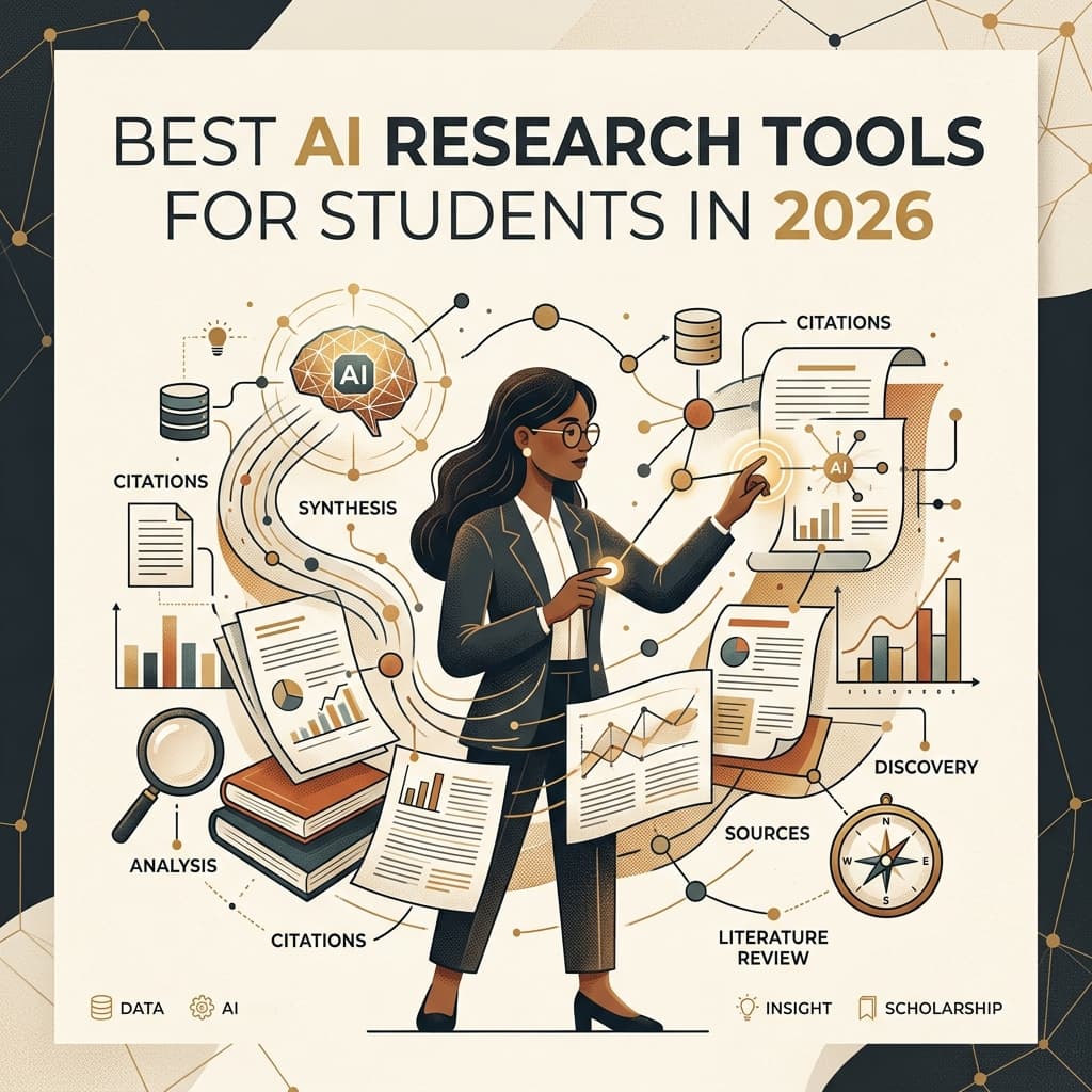 Best AI Research Tools for Students in 2026 (Tested & Compared)