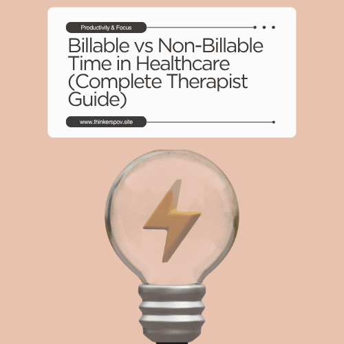 Billable vs Non-Billable Time in Healthcare (Complete Therapist Guide)